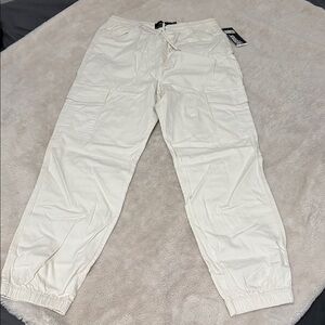 Refuge White Stretch Cargo Jogger Pants - XL - NWT